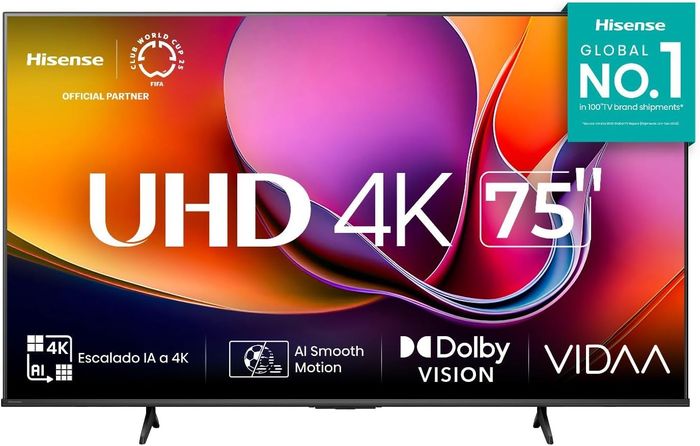 Televisión Hisense 75 pulgadas 75A65NV